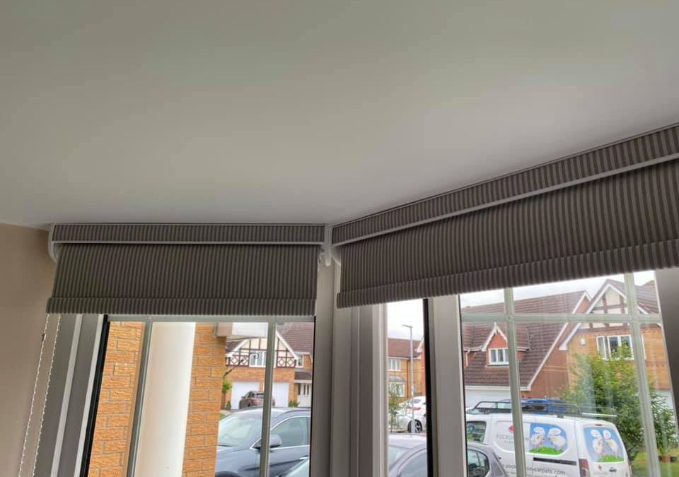 Rollerblind with Fascia in Bay Window 1