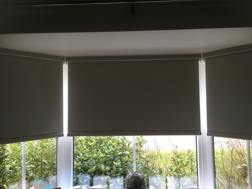 Rollerblind with Fascia in Bay Window c